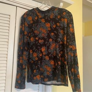 Mock Neck Floral Top - Modcloth